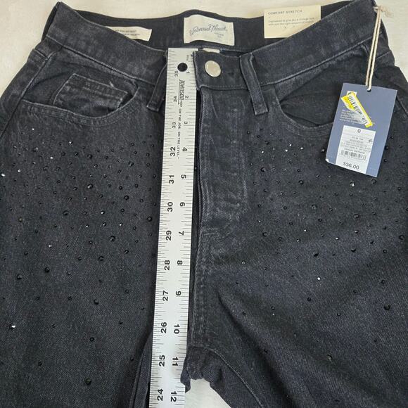 Universal Thread Mid Rise 90s Baggy bedazzled Jeans womens 0R 0640 - Picture 9 of 14